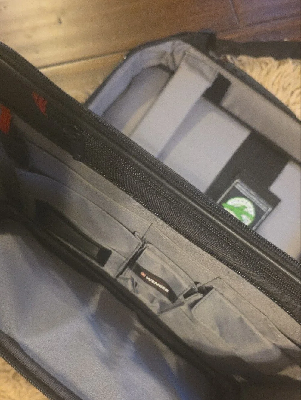 SwissGear Black Laptop Briefcase with Padded Shoulder Strap